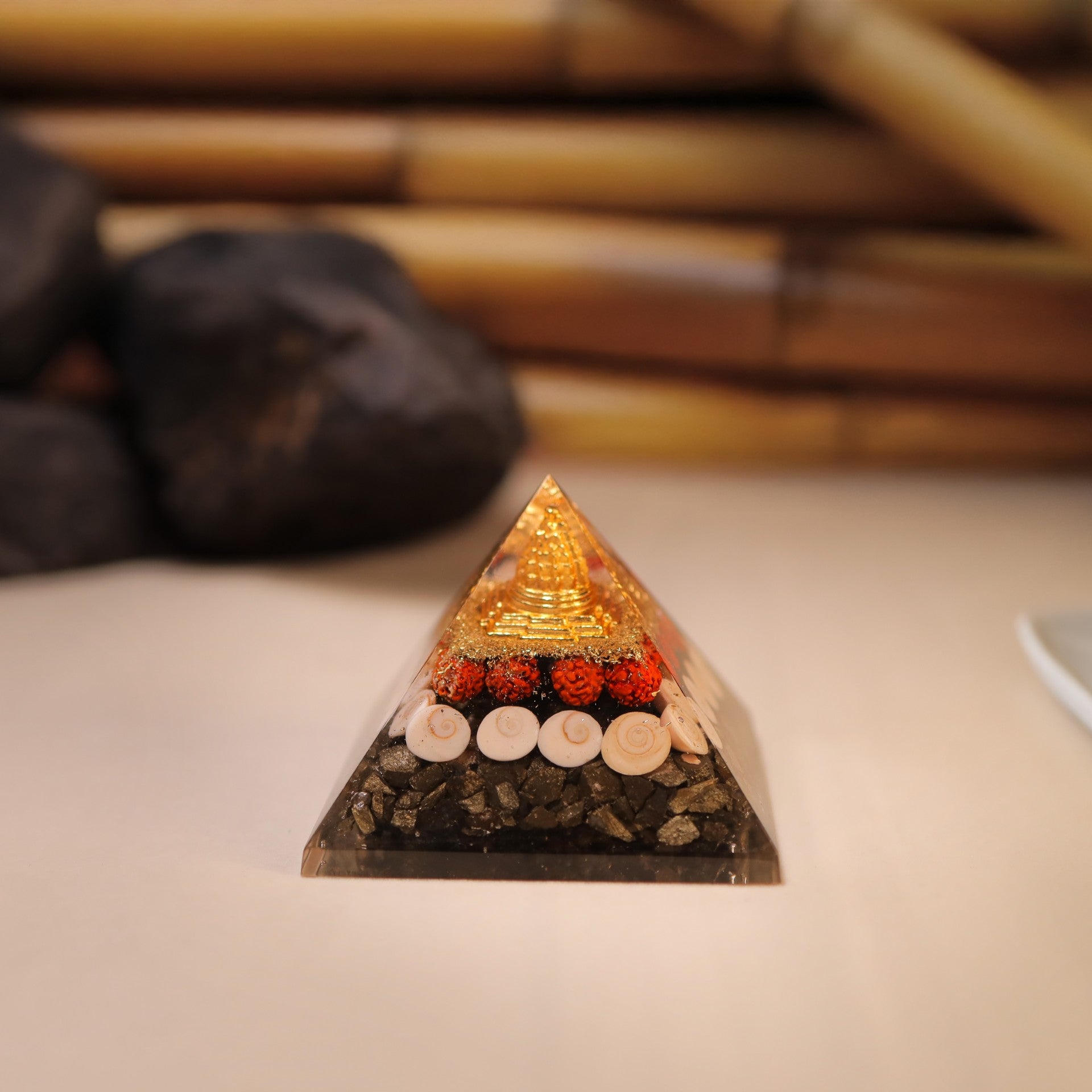 Money Magnet Pyrite Pyramid