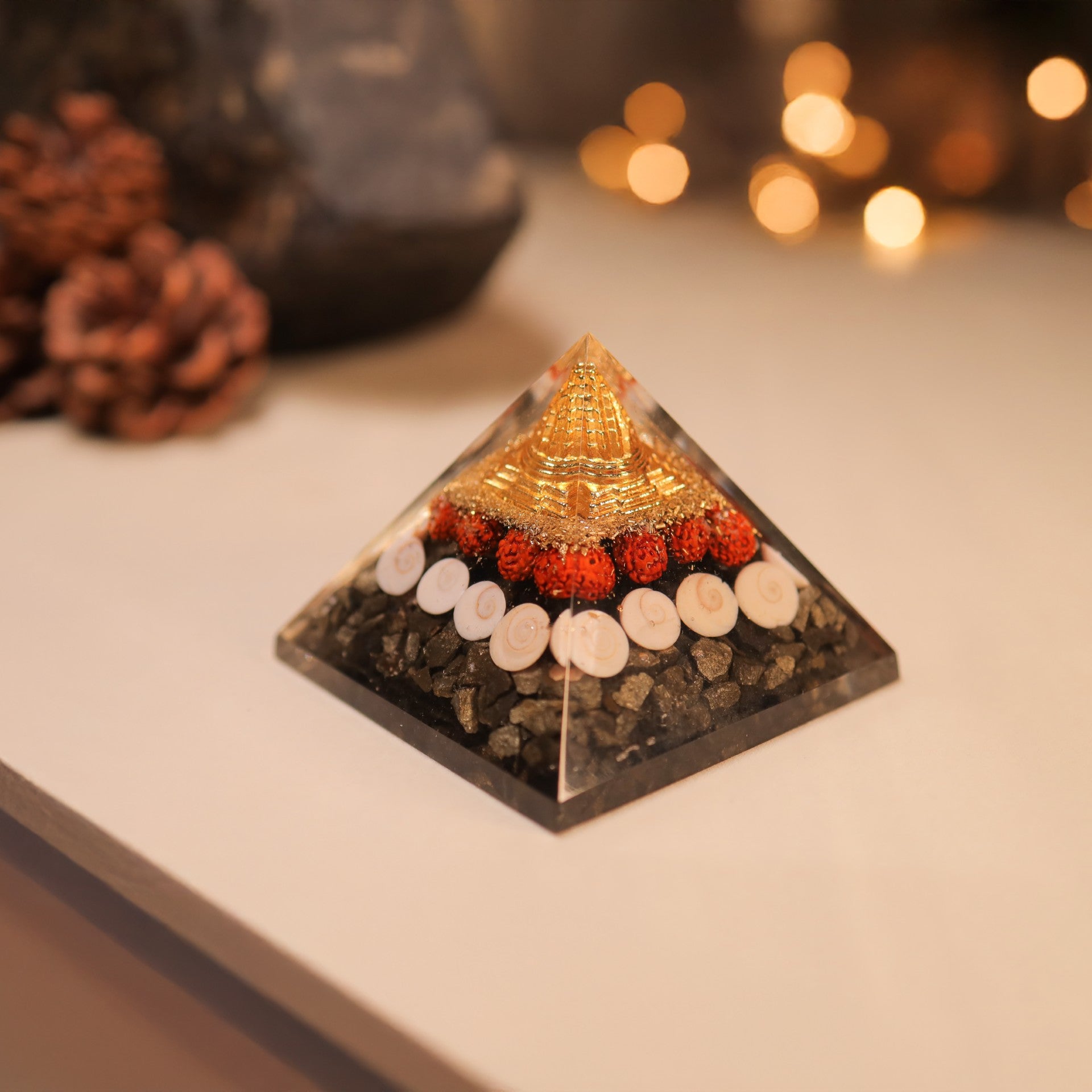 Money Magnet Pyrite Pyramid