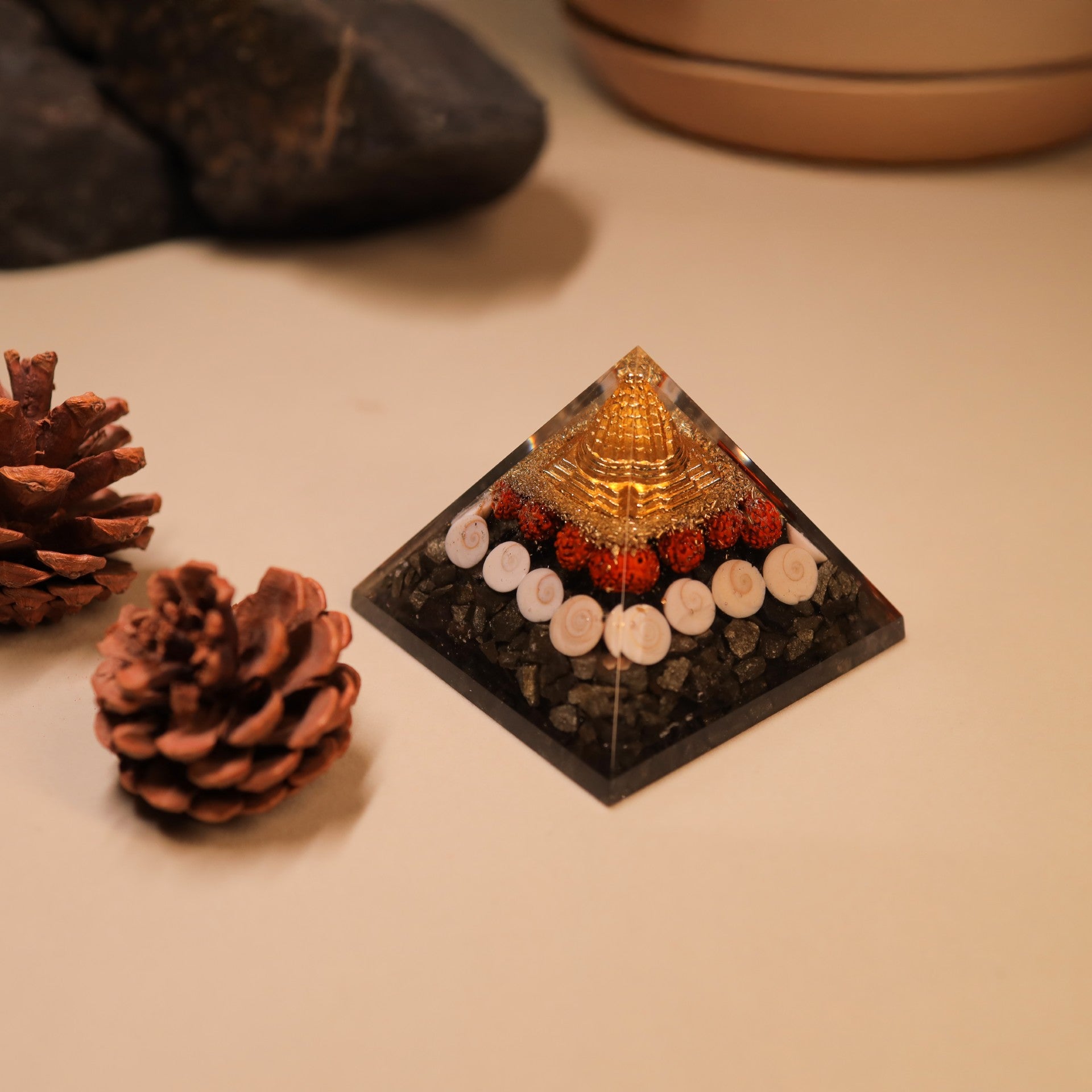 Money Magnet Pyrite Pyramid