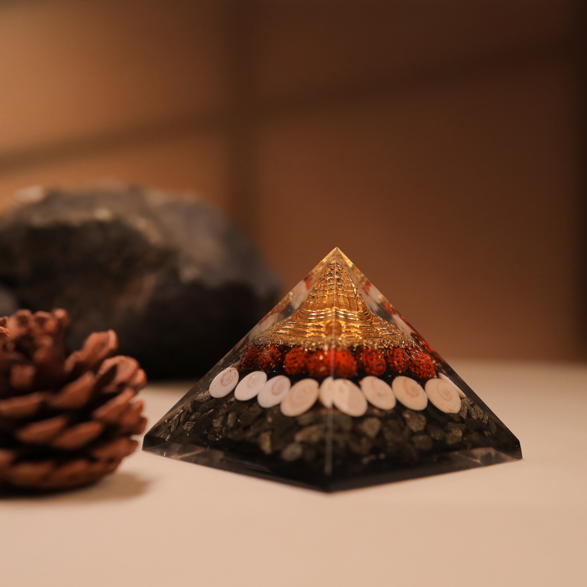 Money Magnet Pyrite Pyramid
