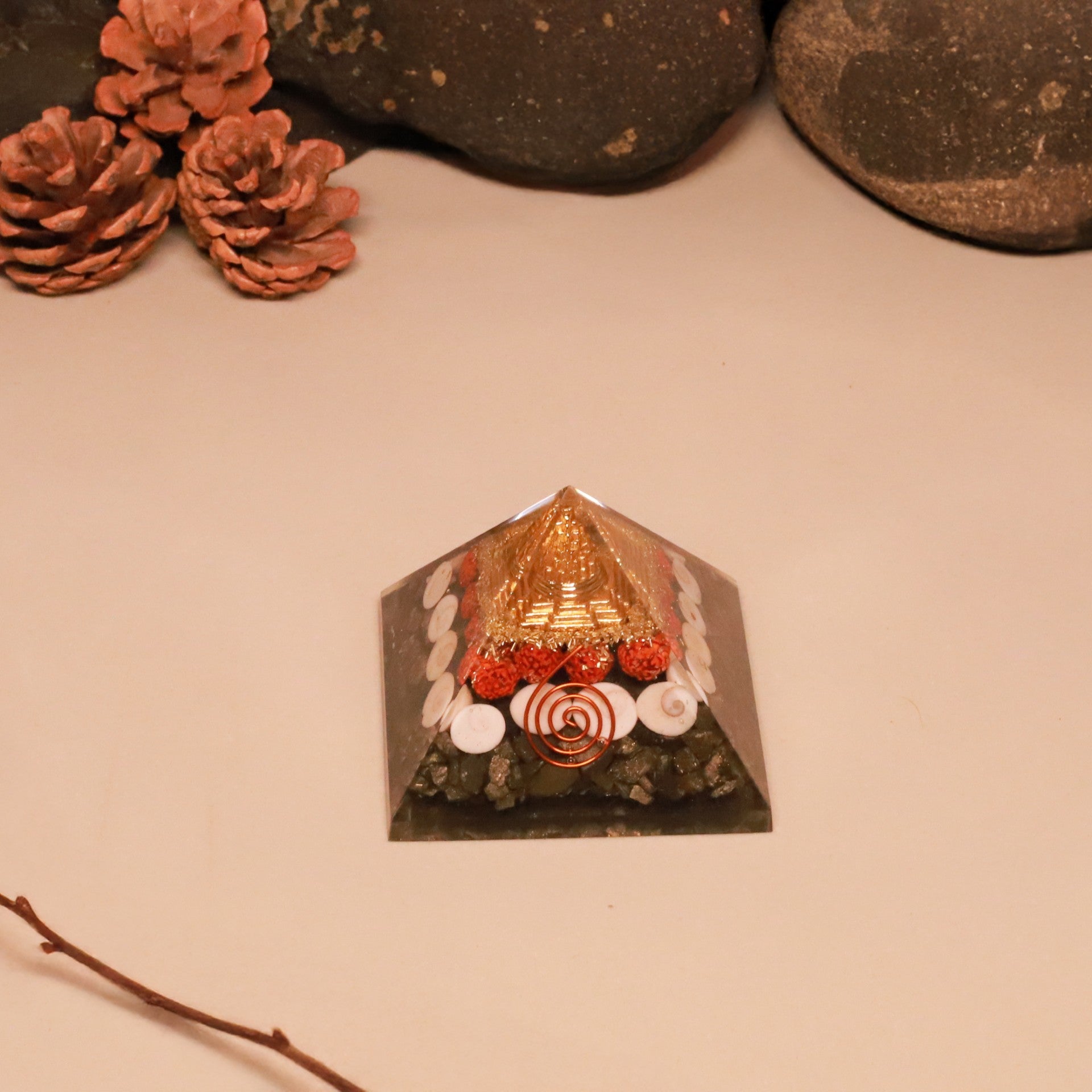 Money Magnet Pyrite Pyramid