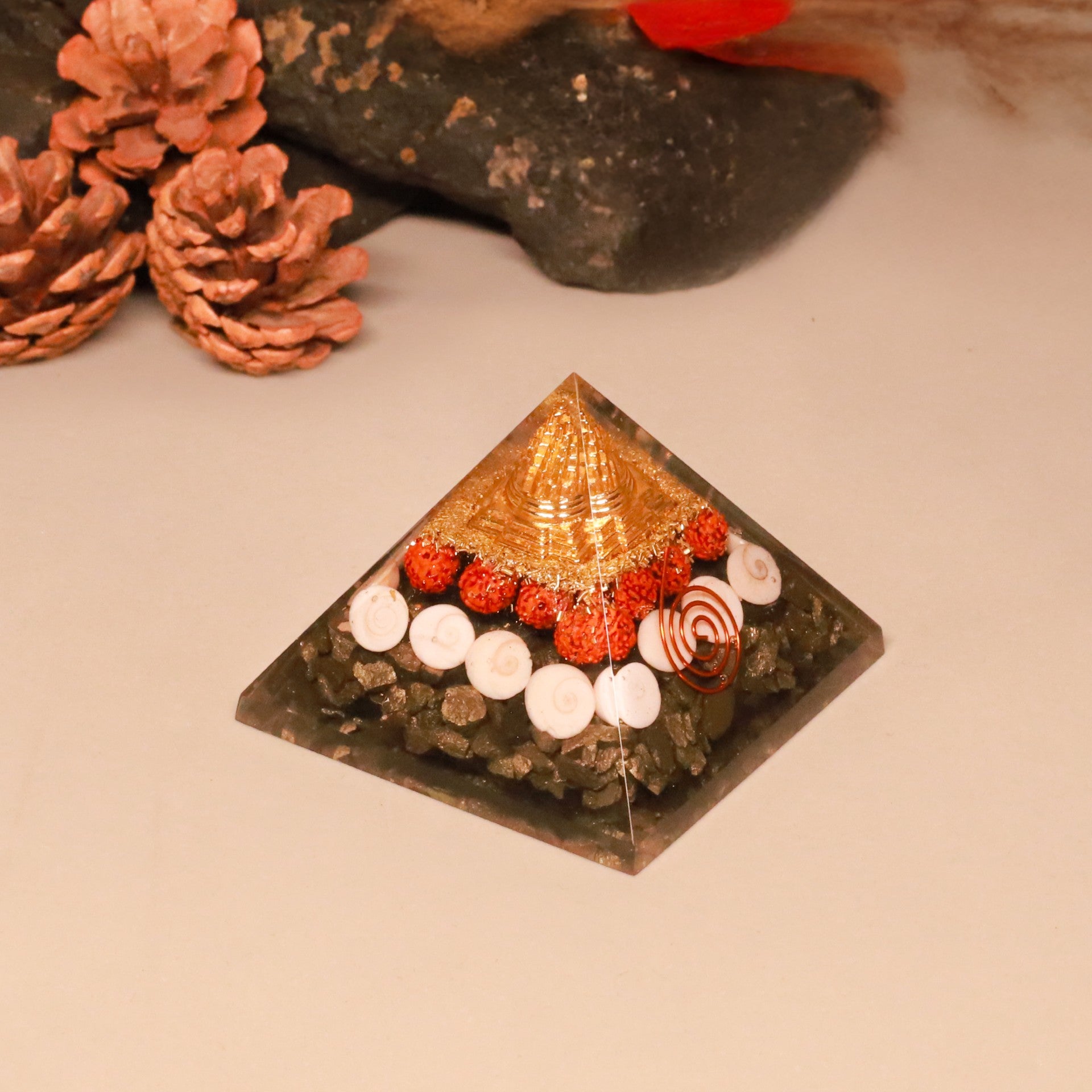 Money Magnet Pyrite Pyramid