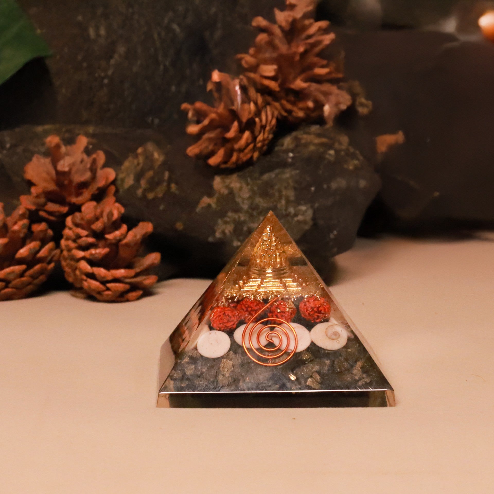 Money Magnet Pyrite Pyramid
