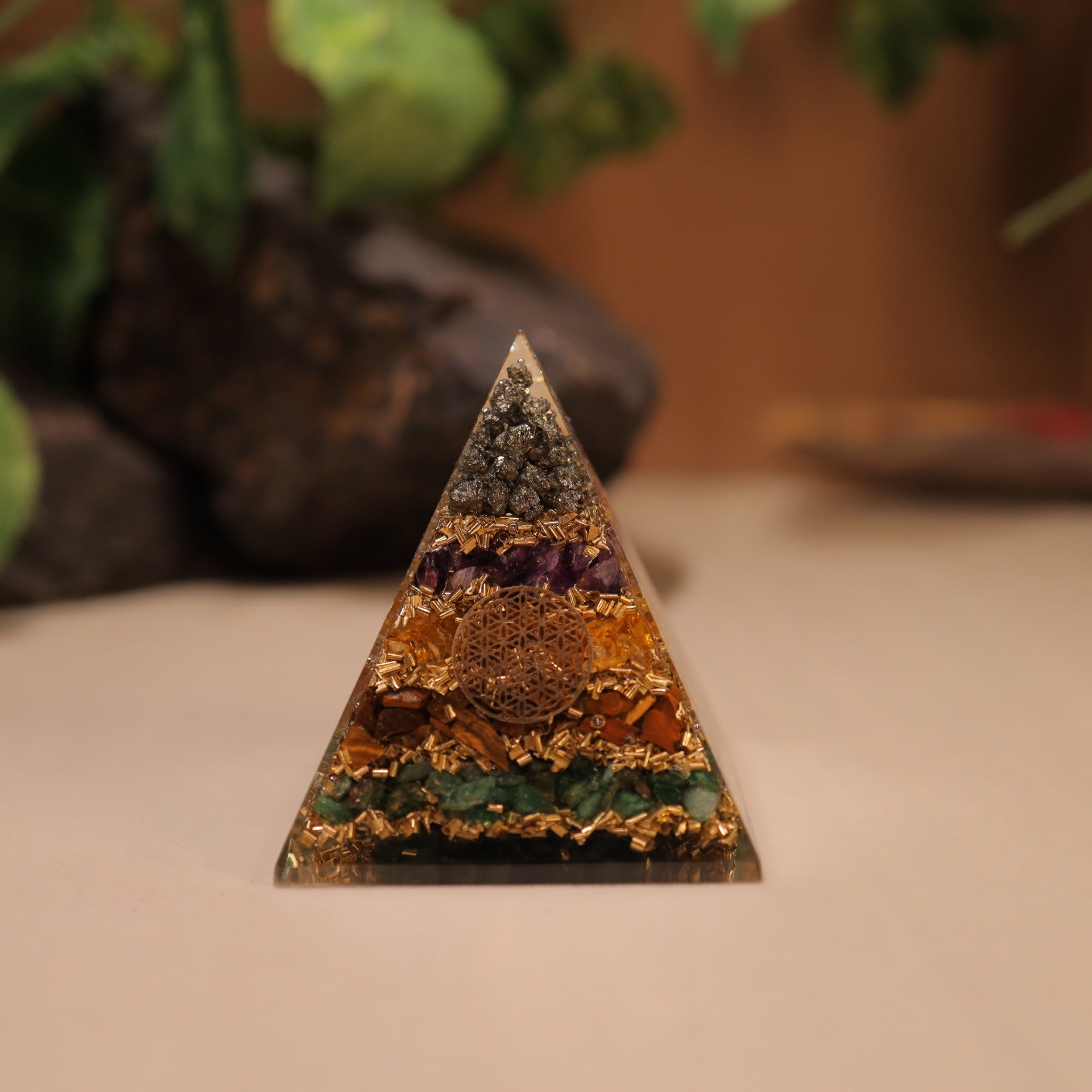 Original Crystal Money Magnet Pyramid
