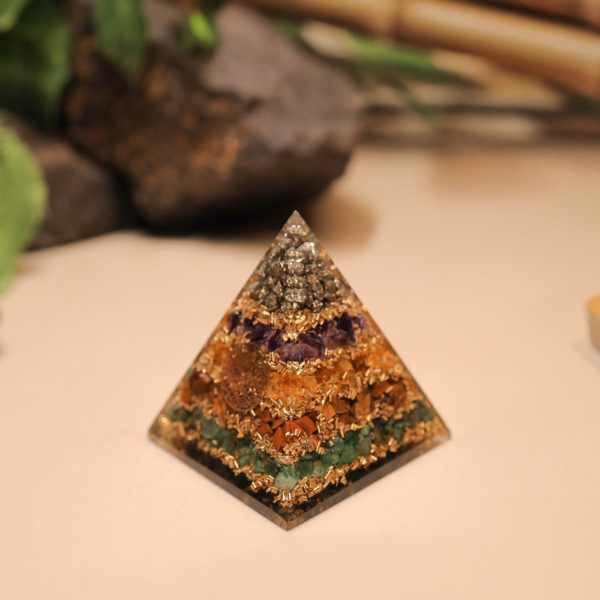 Original Crystal Money Magnet Pyramid