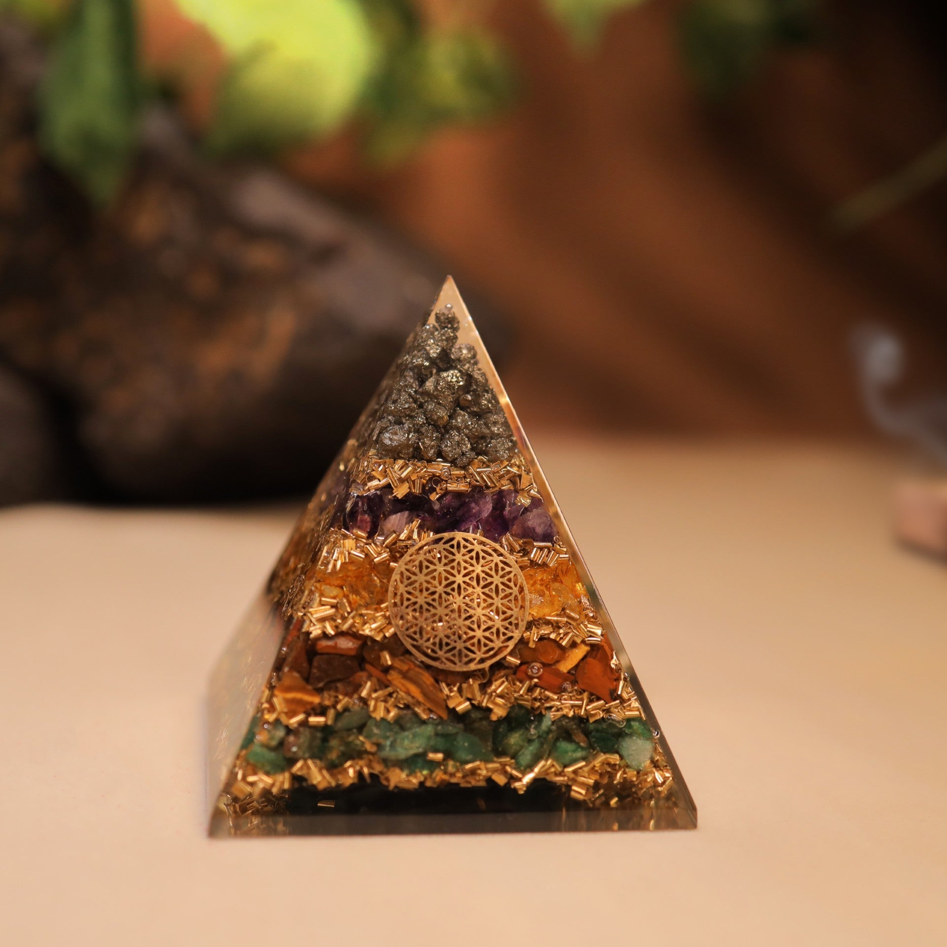Original Crystal Money Magnet Pyramid