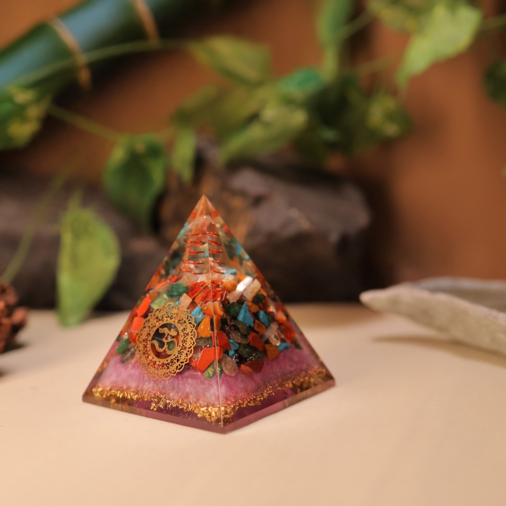 Orgonite Multi Stone Health Pyramid