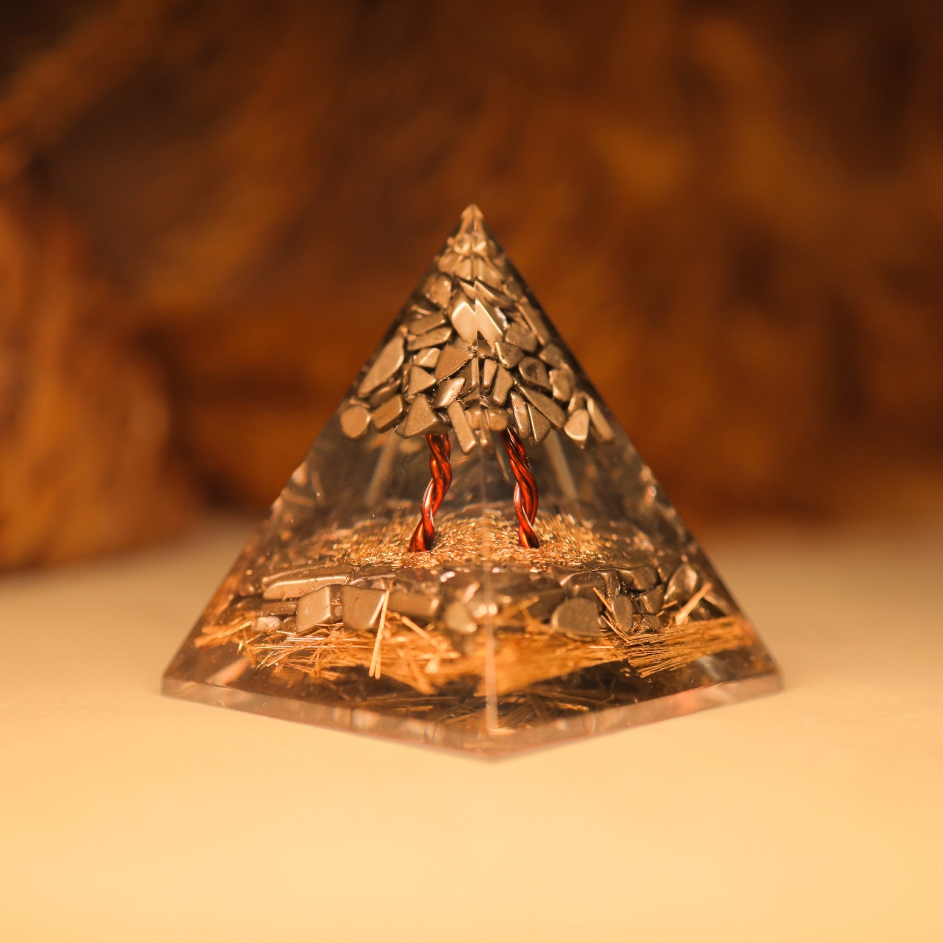 Pyrite Money Magnet Pyramid
