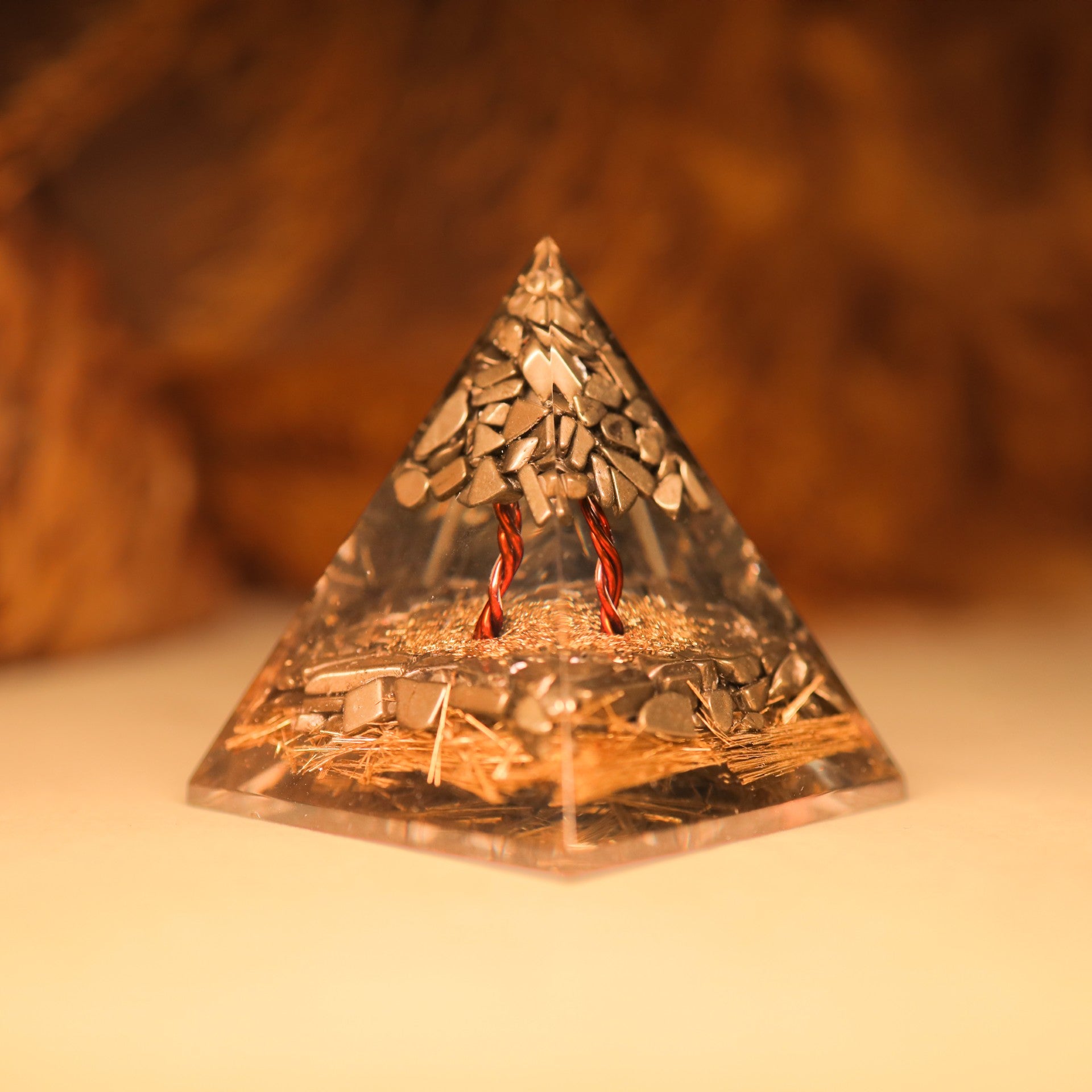 Pyrite Money Magnet Pyramid