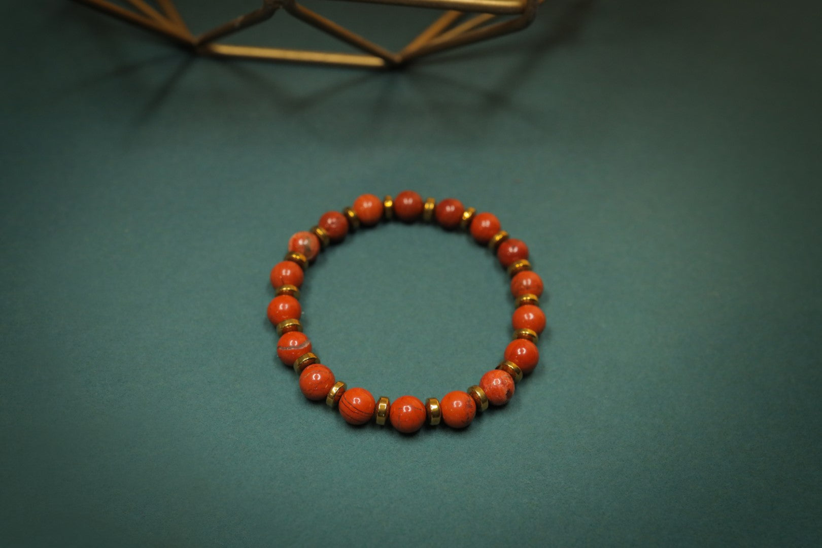 Red Jasper & Hematite Strength Bracelet
