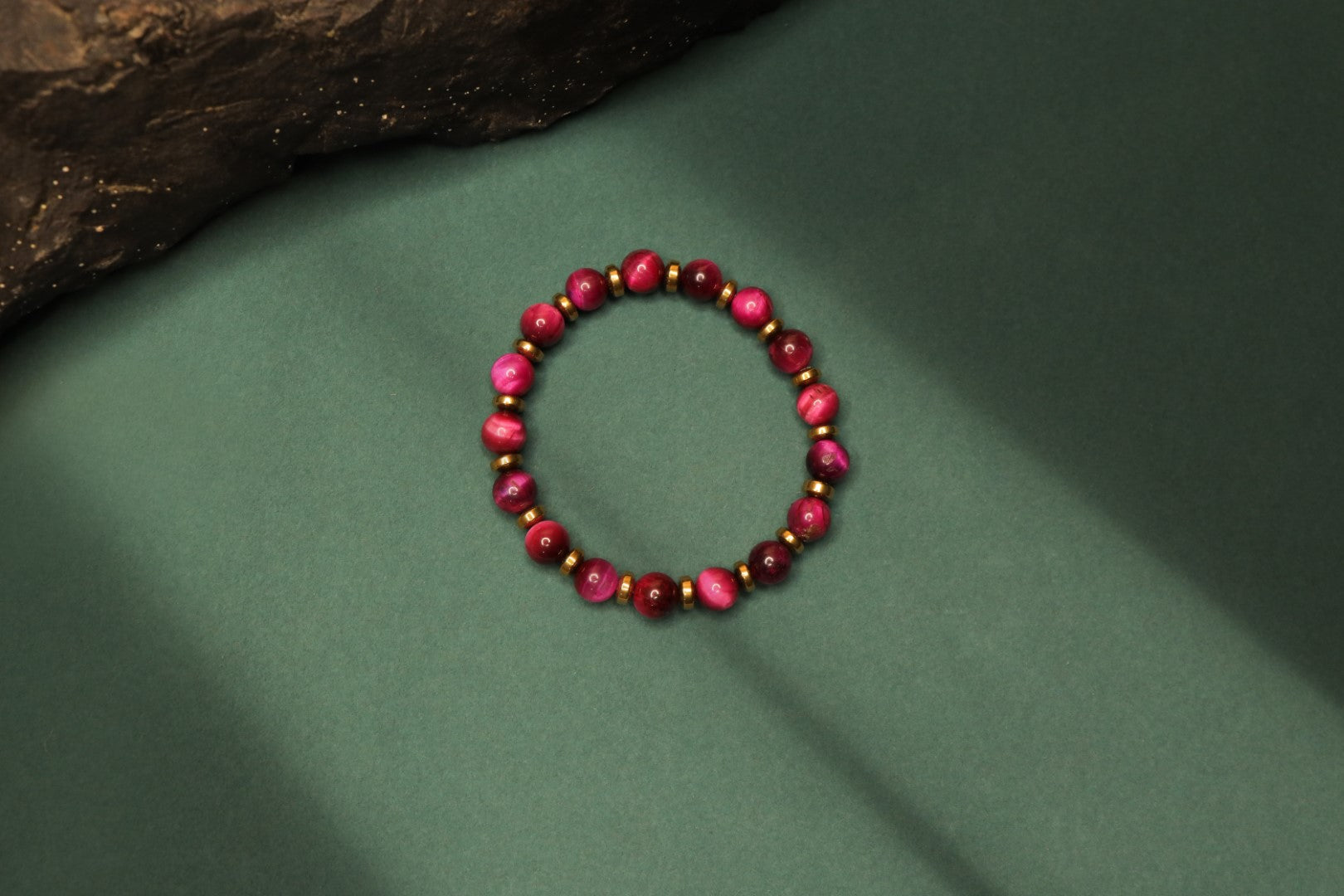 Pink Tiger Eye & Hematite Empowerment Bracelet