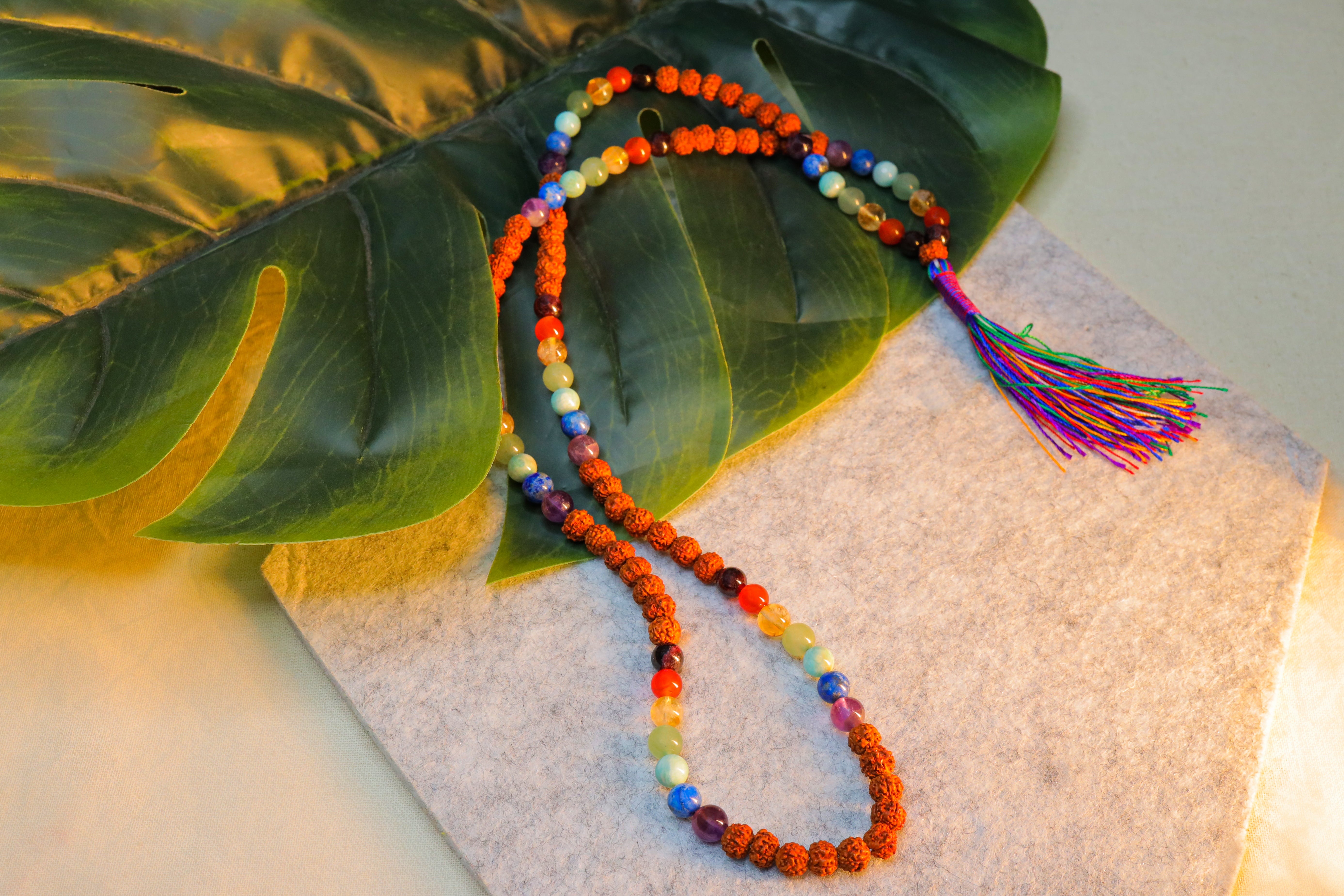 7 Chakra Jap Mala with Rudraksha