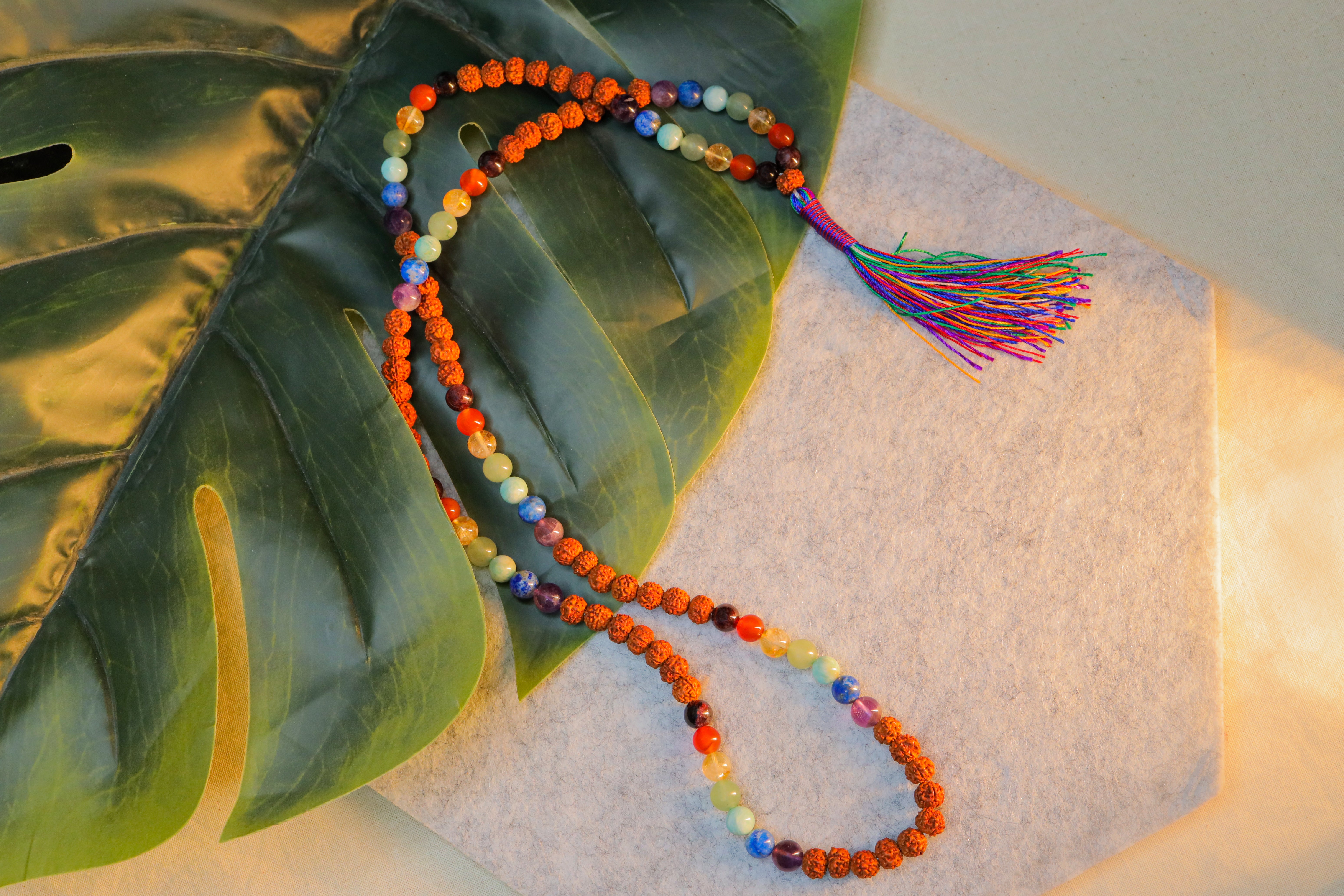 7 Chakra Jap Mala with Rudraksha