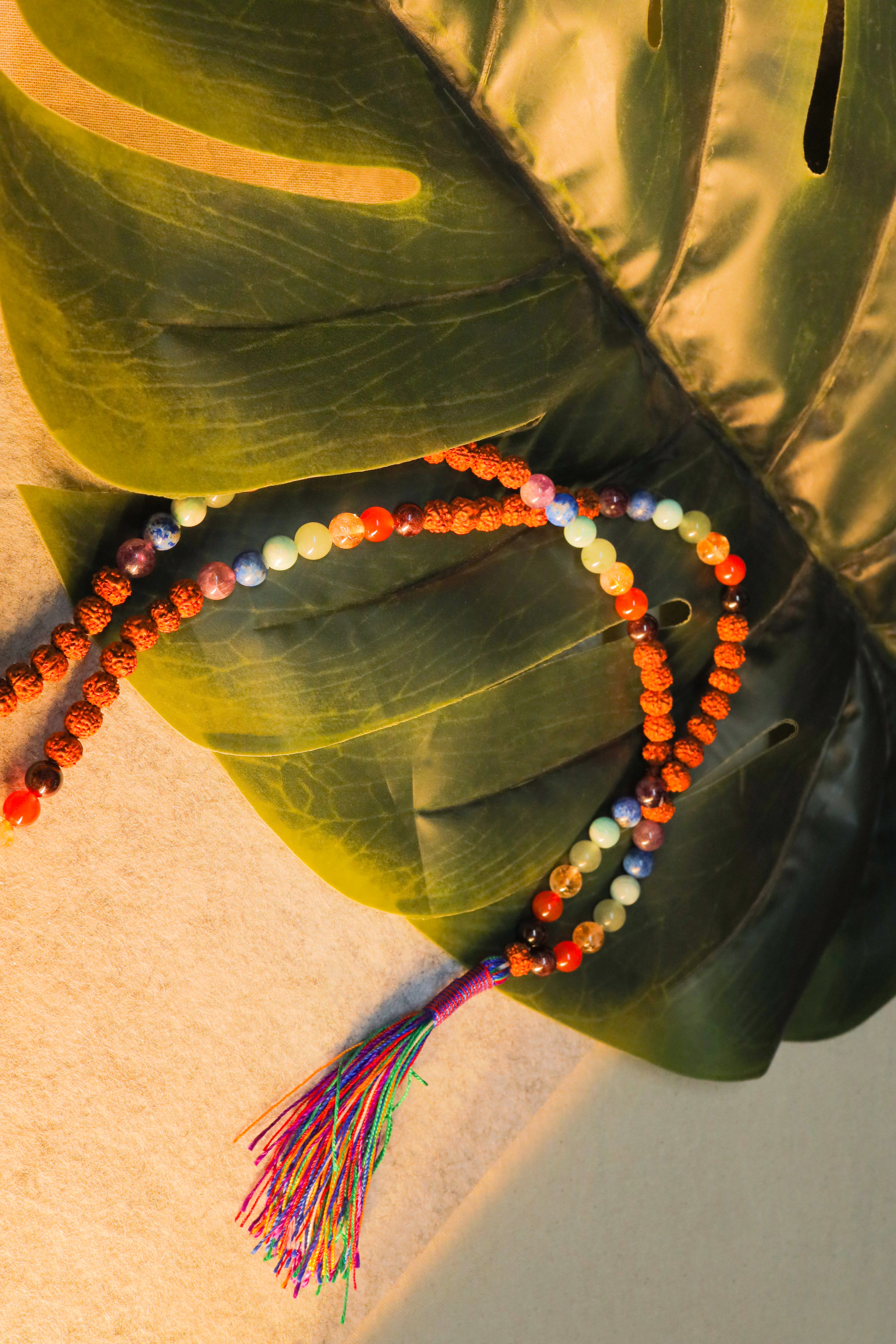 7 Chakra Jap Mala with Rudraksha