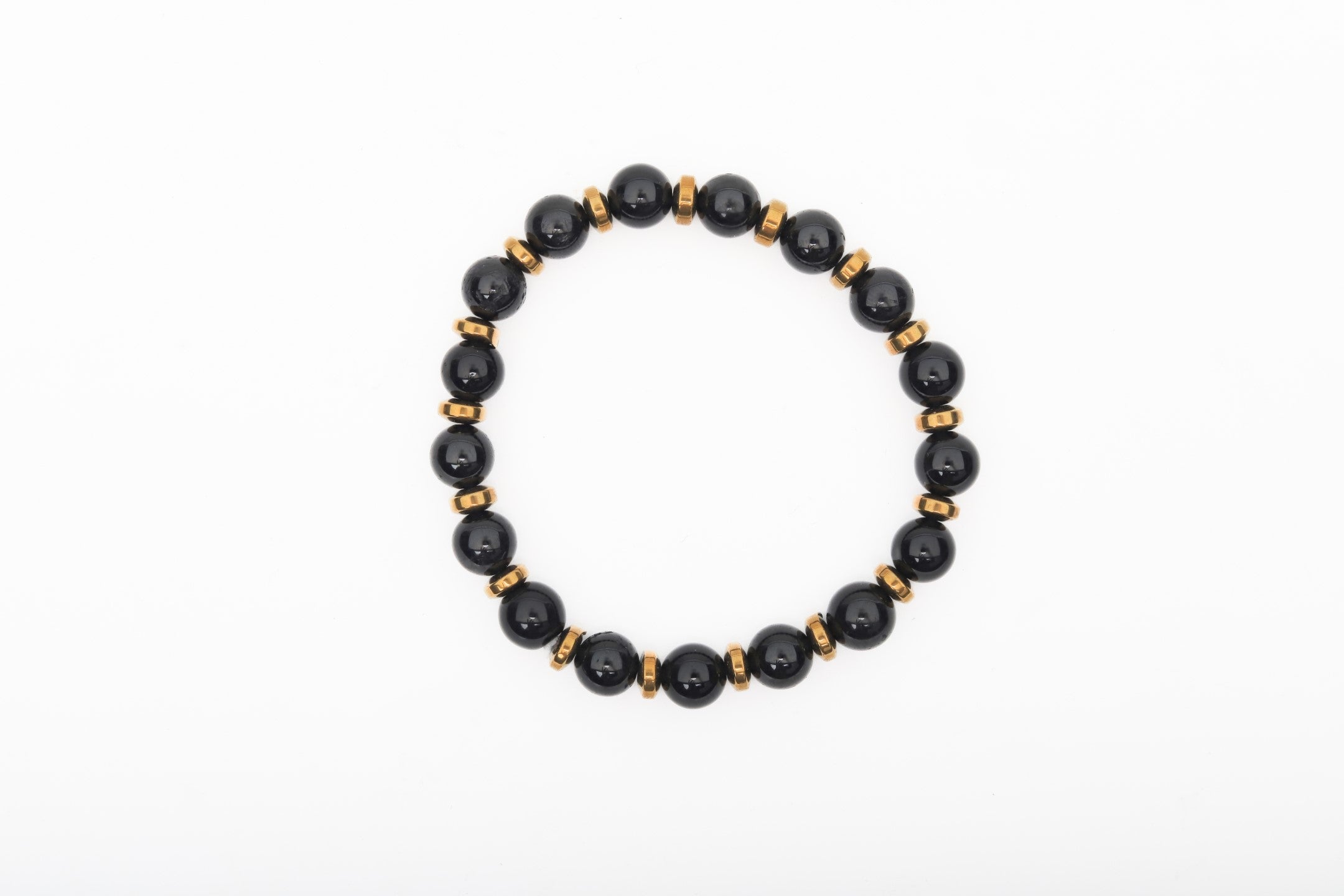 Black Tourmaline & Hematite Energy Shield Bracelet