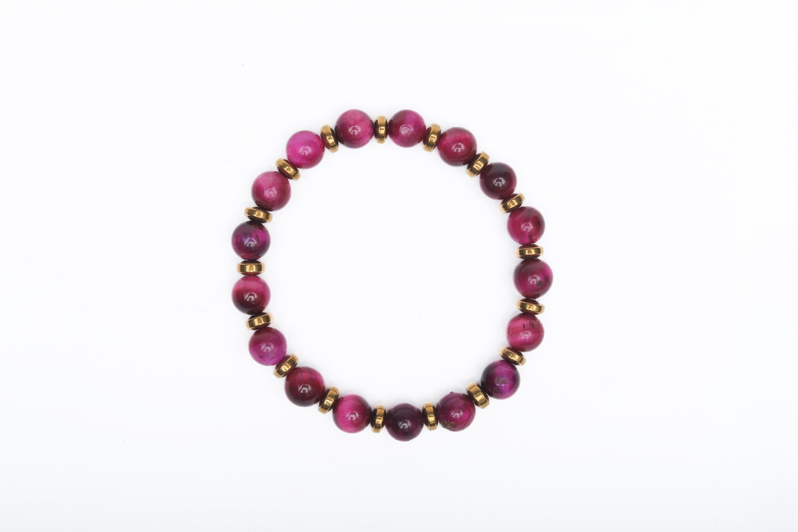 Pink Tiger Eye & Hematite Empowerment Bracelet